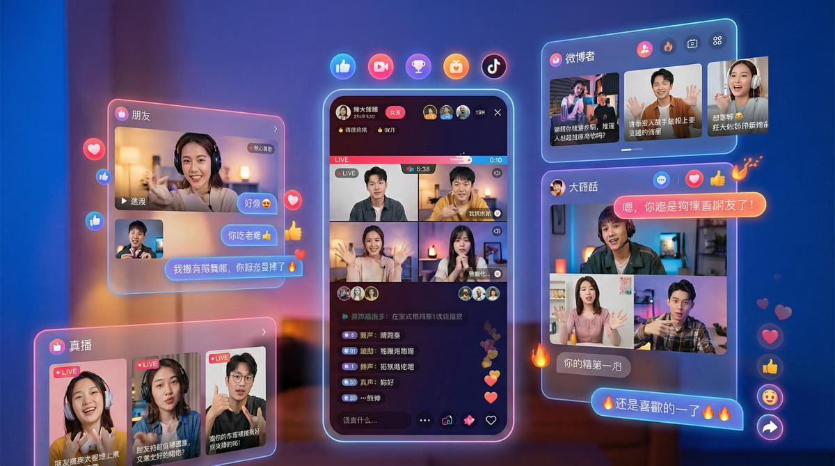 国产主播社区互动视频